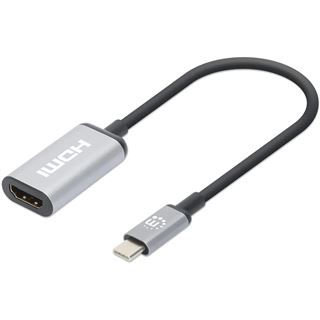 Manhattan 4K@60Hz USB 3.2 Typ C auf HDMI-Adapter 15cm Kabel