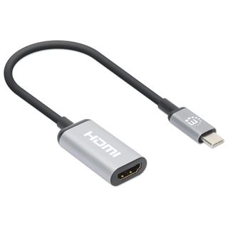 Manhattan 4K@60Hz USB 3.2 Typ C auf HDMI-Adapter 15cm Kabel