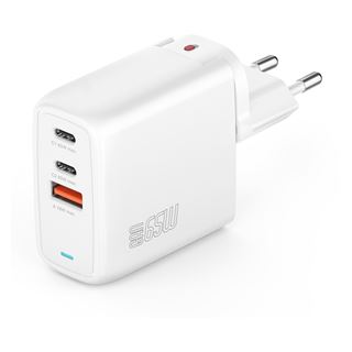 4smarts Ladegerät GaN Flex 65W 2 USB-C+1 USB-A weiß