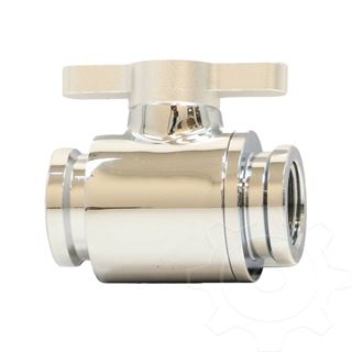 Barrow Ball Valve (10mm) G1/4 Zoll Kugelhahn, silber - silber