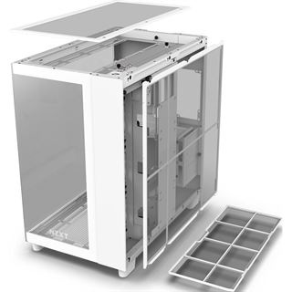 NZXT H9 Flow Midi Tower ohne Netzteil weiss