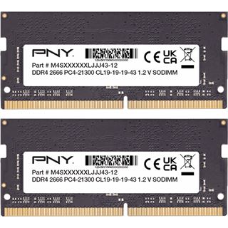 16GB (2x 8GB) PNY SODIMM DDR4 2666MHZ