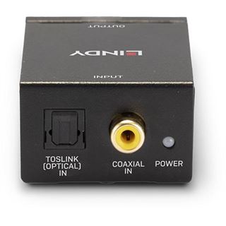 Lindy DA-Wandler,TosLink (optisch) & koaxial an RCA-Stereo