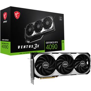 24GB MSI GeForce RTX 4090 Ventus 3X Aktiv PCIe 4.0 x16 (Retail)