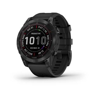 Garmin fenix 7 Sapphire Solar Black Titanium with Black Band