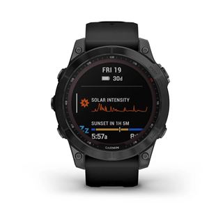 Garmin fenix 7 Sapphire Solar Black Titanium with Black Band