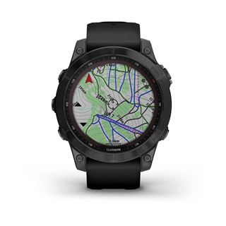 Garmin fenix 7 Sapphire Solar Black Titanium with Black Band