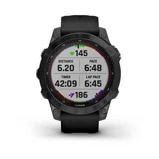 Garmin fenix 7 Sapphire Solar Black Titanium with Black Band