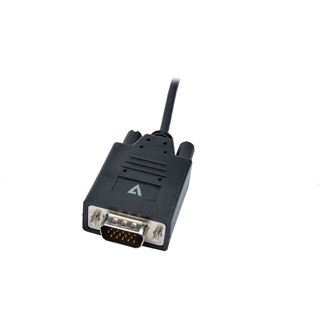 V7 BLACK USB-C TO VGA VIDEO CABLE