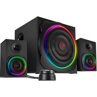 Speedlink Lautsprecher GRAVITY CARBON RGB, 2.1 System, sw retail