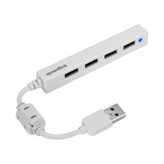 Speedlink USB-HUB SNAPPY SLIM, 4-Port, Passiv, wei&szlig; retail