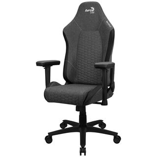 Aerocool Crown AeroWeave Ash Black Gaming Stuhl, Stoffbezug -