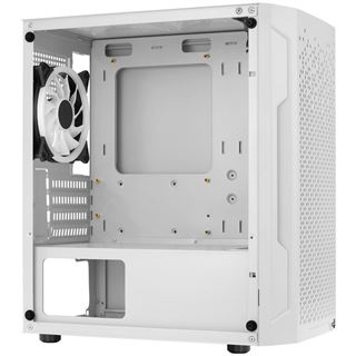 Aerocool Trinity Mini-Tower V2, Tempered Glass - weiß