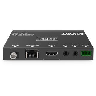 70.00m DIGITUS 4K HDBaseT Extender Set PoC RS232 IR black