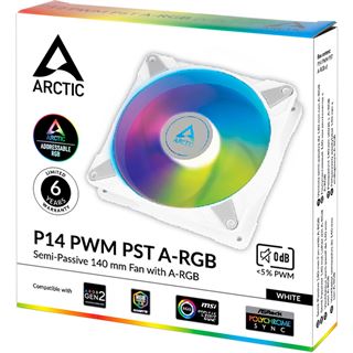 Arctic P14 PWM PST A-RGB 140x140x27mm 200-1900 U/min 36 dB(A)