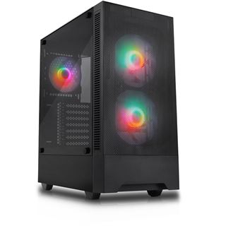Silentware Flow 100 Midi Tower ohne Netzteil schwarz
