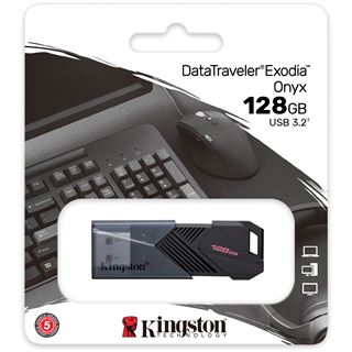128 GB Kingston DataTraveler Exodia schwarz USB 3.0