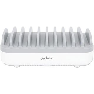 Manhattan 10-Port USB-Ladestation 120W weiß/grau