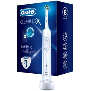 Braun Oral-B Genius X Elektrische Zahnb&uuml;rste, wei&szlig;