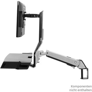ERGOTRON SV Sit-Stand Combo Arm mit Arbeitsfläche und Pan