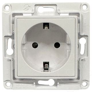 Shelly Home Accessories Wall Socket EU Wandsteckdose Weiss