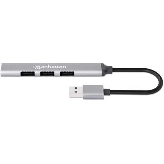 Manhattan 4Port USB-A Hub 3x480Mbit/s 1xGbit/s USB-A Stecker