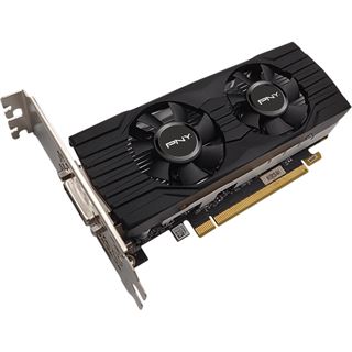 4GB PNY GeForce GTX 1650 Dual Fan LP Aktiv PCIe 3.0 x16 (Retail)