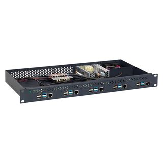 Rackmount.IT Kit with power supply for 5 units Raspberry Pi4