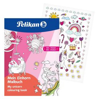 Pelikan Malbuch mit Stickern MBmS, 48 Seiten FSC