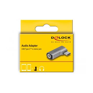 Delock Audio Adapter USB Type-C Stecker zu 3,5 mm 4 Pin Klinkenbuchse
