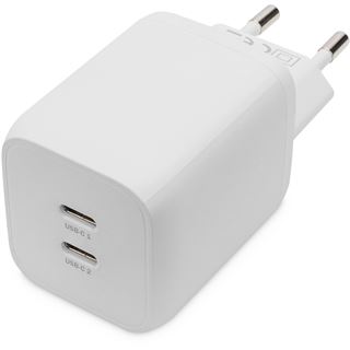 Digitus Ladegerät 65W 2 Port 2x USB-C weiss