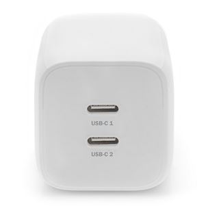 Digitus Ladegerät 65W 2 Port 2x USB-C weiss