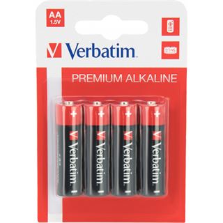 Verbatim LR6 Alkaline AA Mignon Batterie 1.5 V 4er Pack