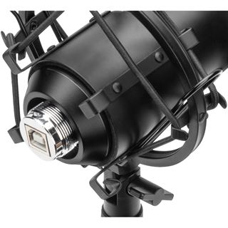 Digitus Mikrofon USB inkl. Halterung 1,5m schwarz