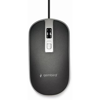 Gembird 4B-06 USB schwarz/silber (kabelgebunden)