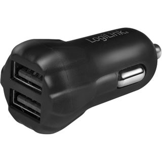 Logilink USB Kfz Ladegerät + Smartphone Halterung im Set