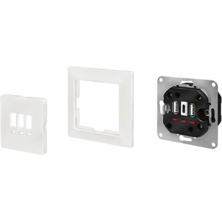 Logilink Unterputz-Steckdose, 2x USB-A, 1x USB-C