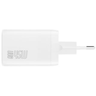 4smarts Ladegerät PDPlug Dual 45W GaN 2C weiß