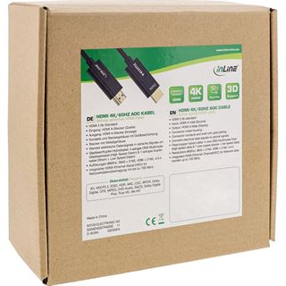 (€1,45*/1m) 20.00m InLine HDMI 2.0b AOC Kabel Ethernet Stecker