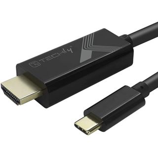 Techly Adapter Kabel USB-C M auf HDMI M 2.0 4K schwarz 5m
