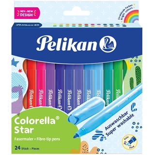 Pelikan Fasermaler Colorella Star C302 24 ST sortiert Faltschachtel