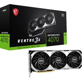 12GB MSI Geforce RTX 4070 Ventus 3X Aktiv PCIe 4.0 x16 (Retail)