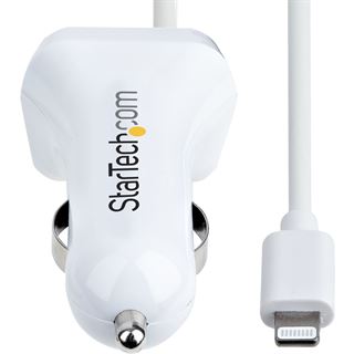 STARTECH LIGHTNING CAR CHARGER 2 PORTS