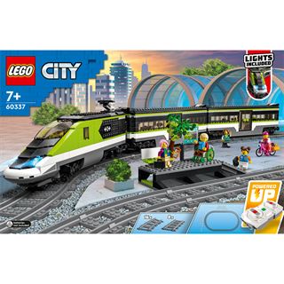 LEGO City 60337 Personen-Schnellzug, Spielzeug-Eisenbahn, Set mit