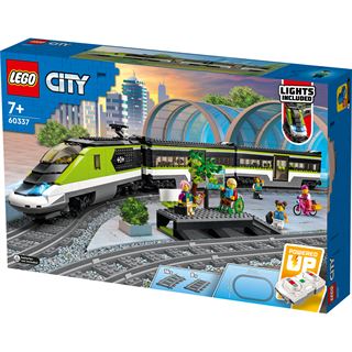 LEGO City 60337 Personen-Schnellzug, Spielzeug-Eisenbahn, Set mit