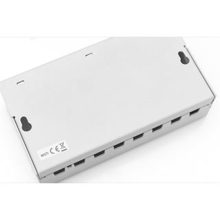 DIGITUS Patchpanel 8-Port Modular Patchpanel wei&szlig;