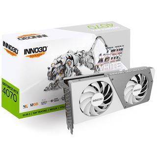 12GB INNO3D Geforce RTX 4070 TWIN X2 OC White Aktiv PCIe 4.0 x16