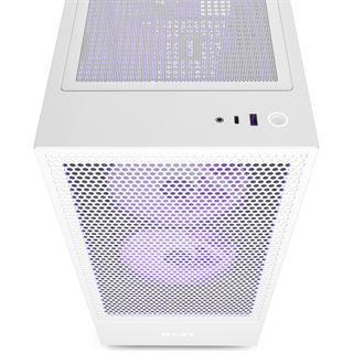 NZXT H5 Flow RGB Midi Tower ohne Netzteil weiss