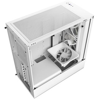 NZXT H5 Flow RGB Midi Tower ohne Netzteil weiss