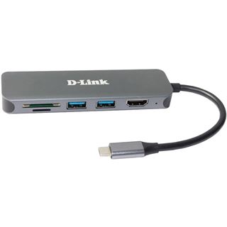 D-Link DUB-2327 6-in-1 USB-C Hub mit HDMI/USB-PD/SD-Reader retail